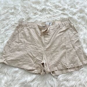 Lane Bryant Tan Cargo Shorts Relaxed Fit